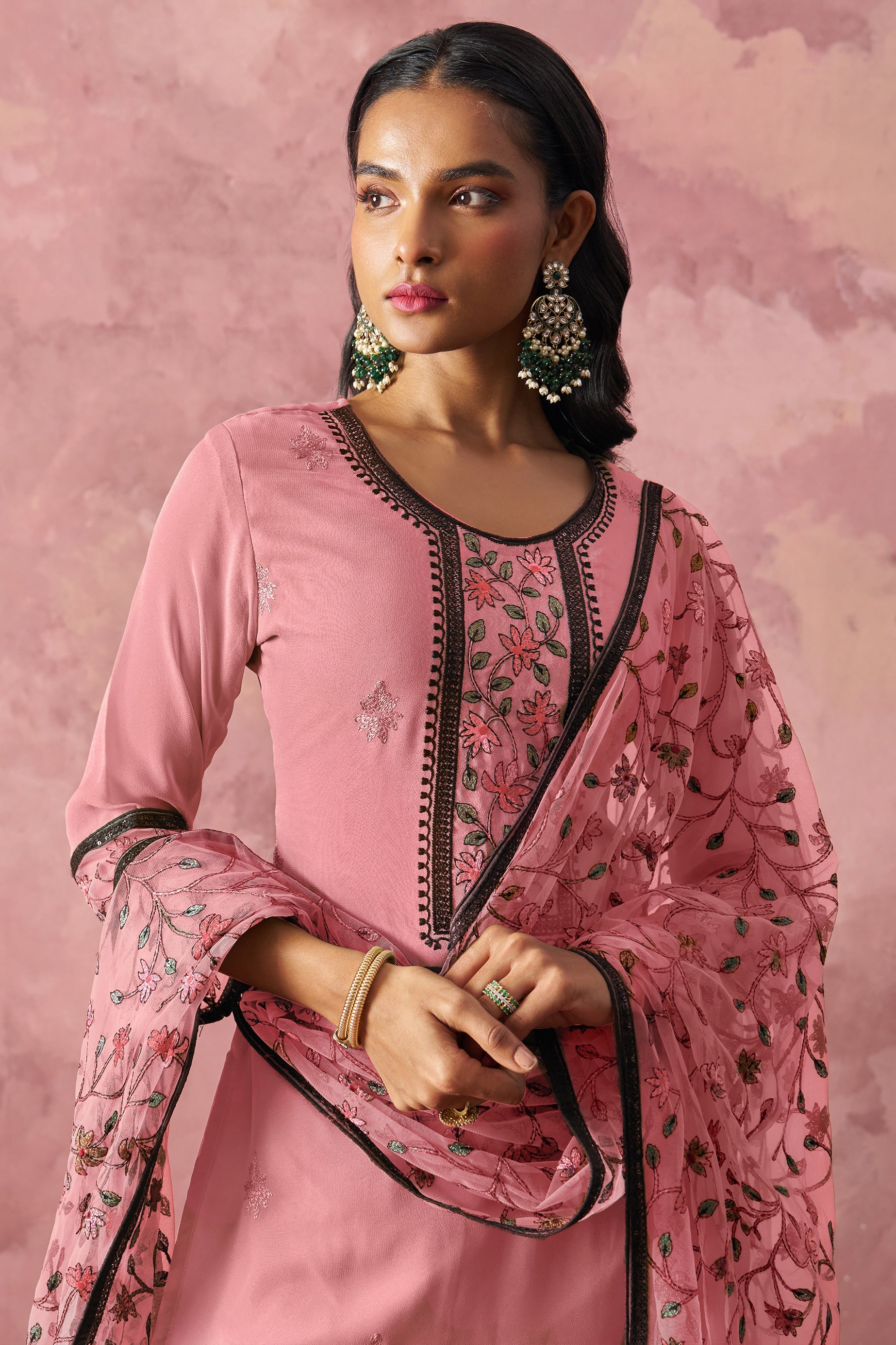 Pink Readymade Georgette Salwar Suit-SS417_2_SareeButa.com
