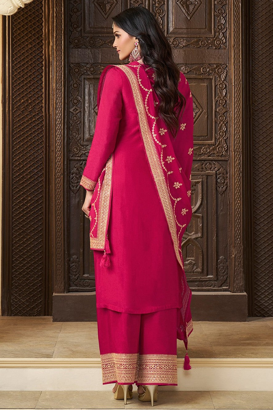 Pink Readymade Munga Silk Suit-SS392_3_SareeButa.com