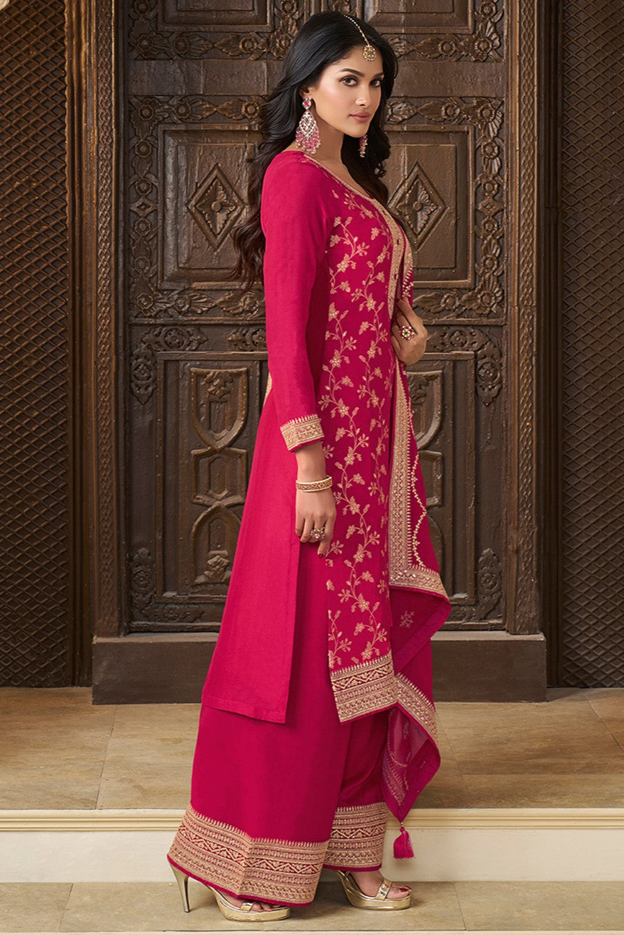 Pink Readymade Munga Silk Suit-SS392_4_SareeButa.com