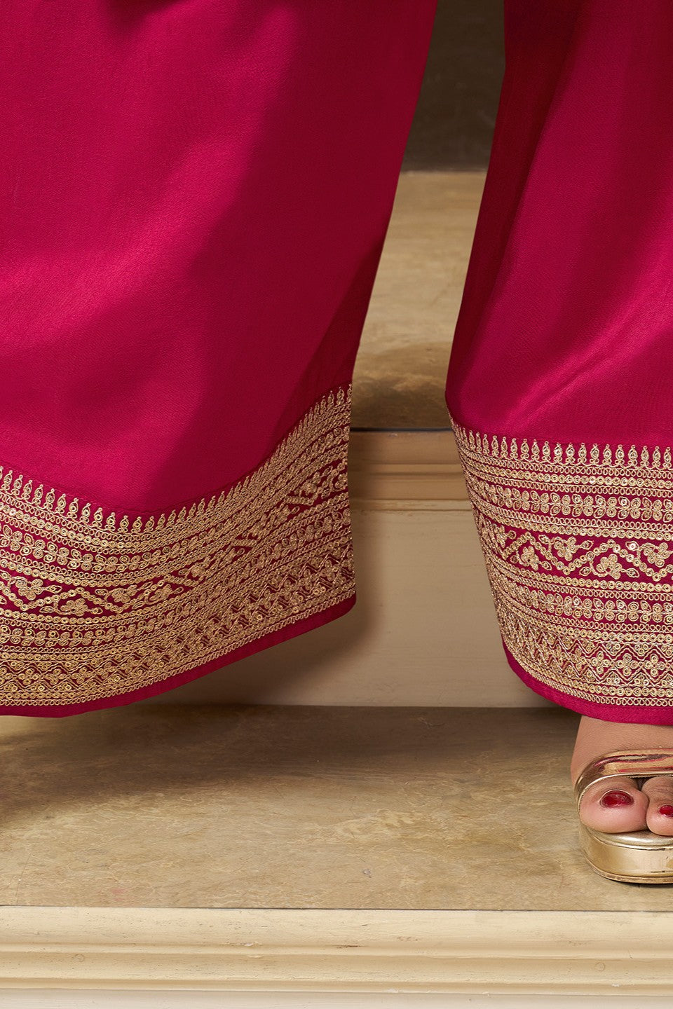 Pink Readymade Munga Silk Suit-SS392_6_SareeButa.com