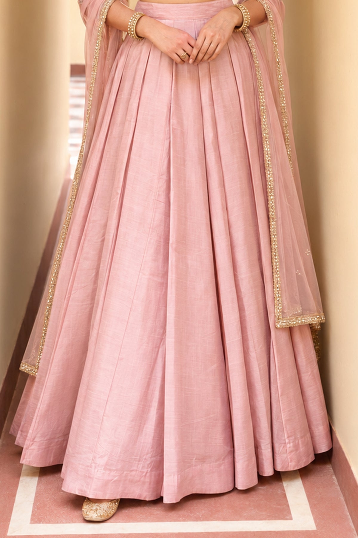 Pink Readymade Sequence Work Silk Lehenga-SAR13342_6_SareeButa.com