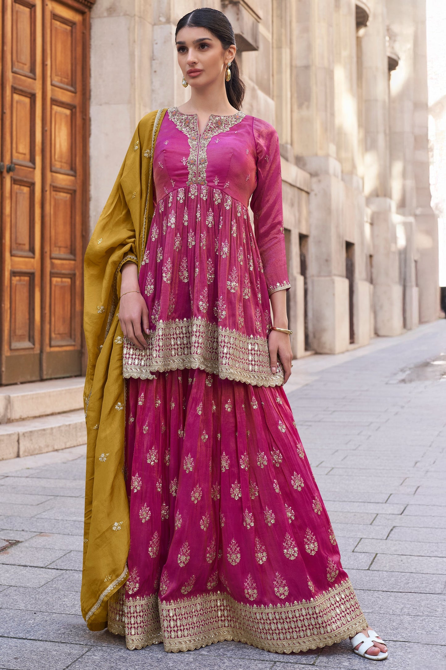 Pink Readymade Simar Silk Sharara Suit-SS624_1_SareeButa.com