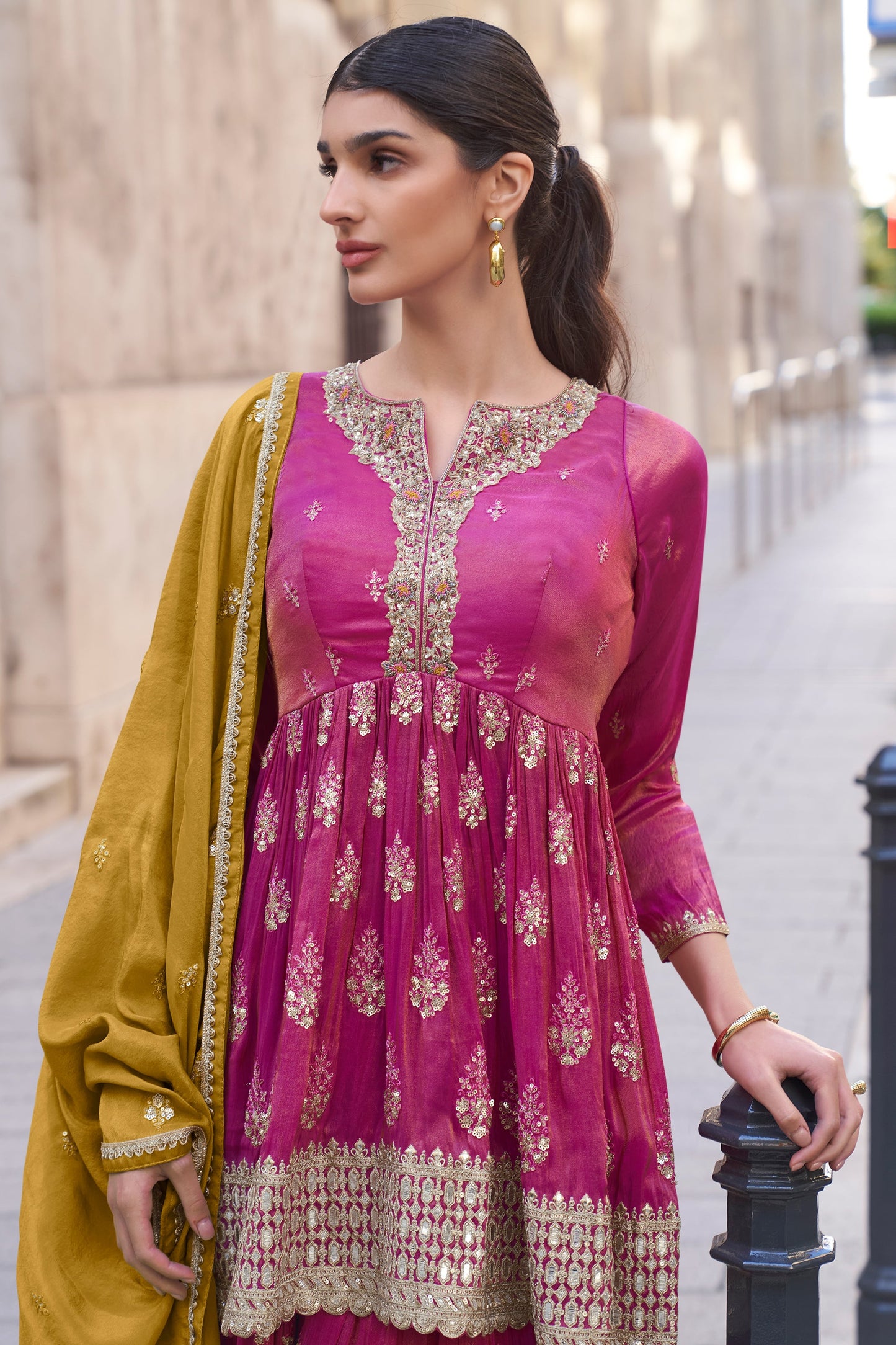 Pink Readymade Simar Silk Sharara Suit-SS624_2_SareeButa.com