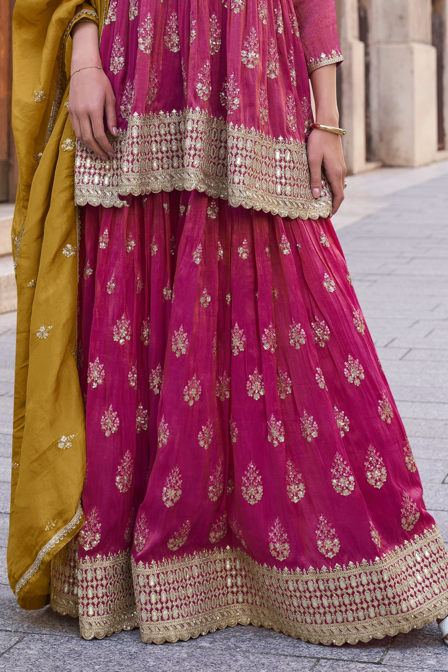 Pink Readymade Simar Silk Sharara Suit-SS624_3_SareeButa.com