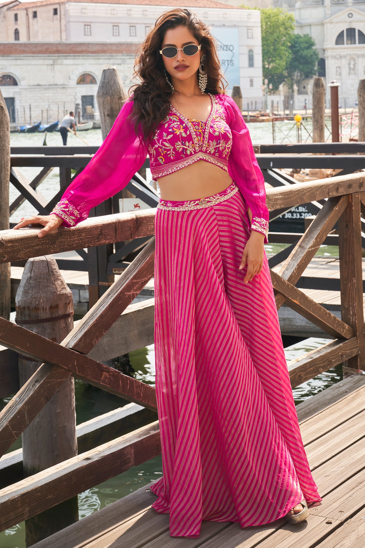 Pink Readymade Viscose Silk Palazzo Set-SS794_1_SareeButa.com