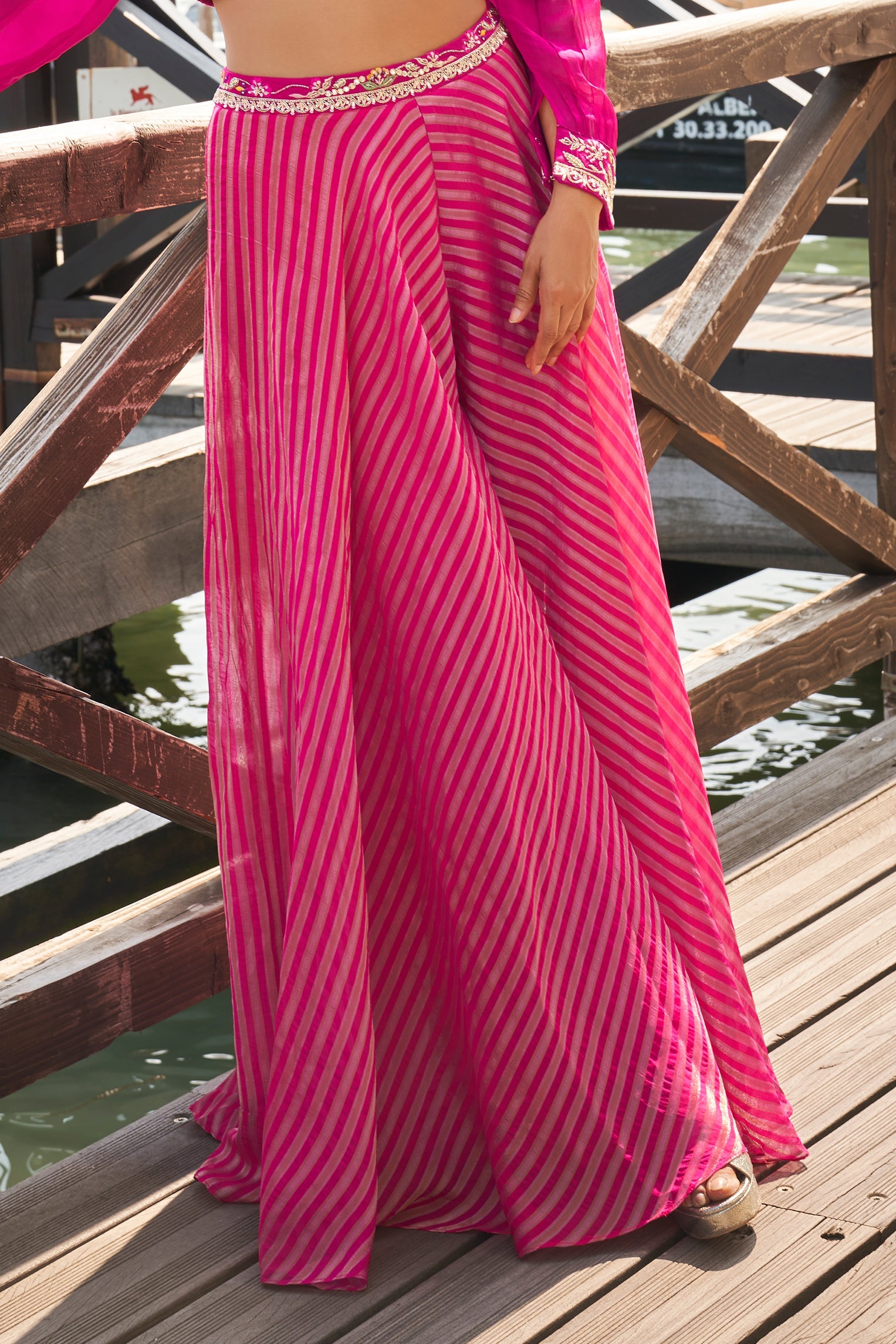 Pink Readymade Viscose Silk Palazzo Set-SS794_5_SareeButa.com
