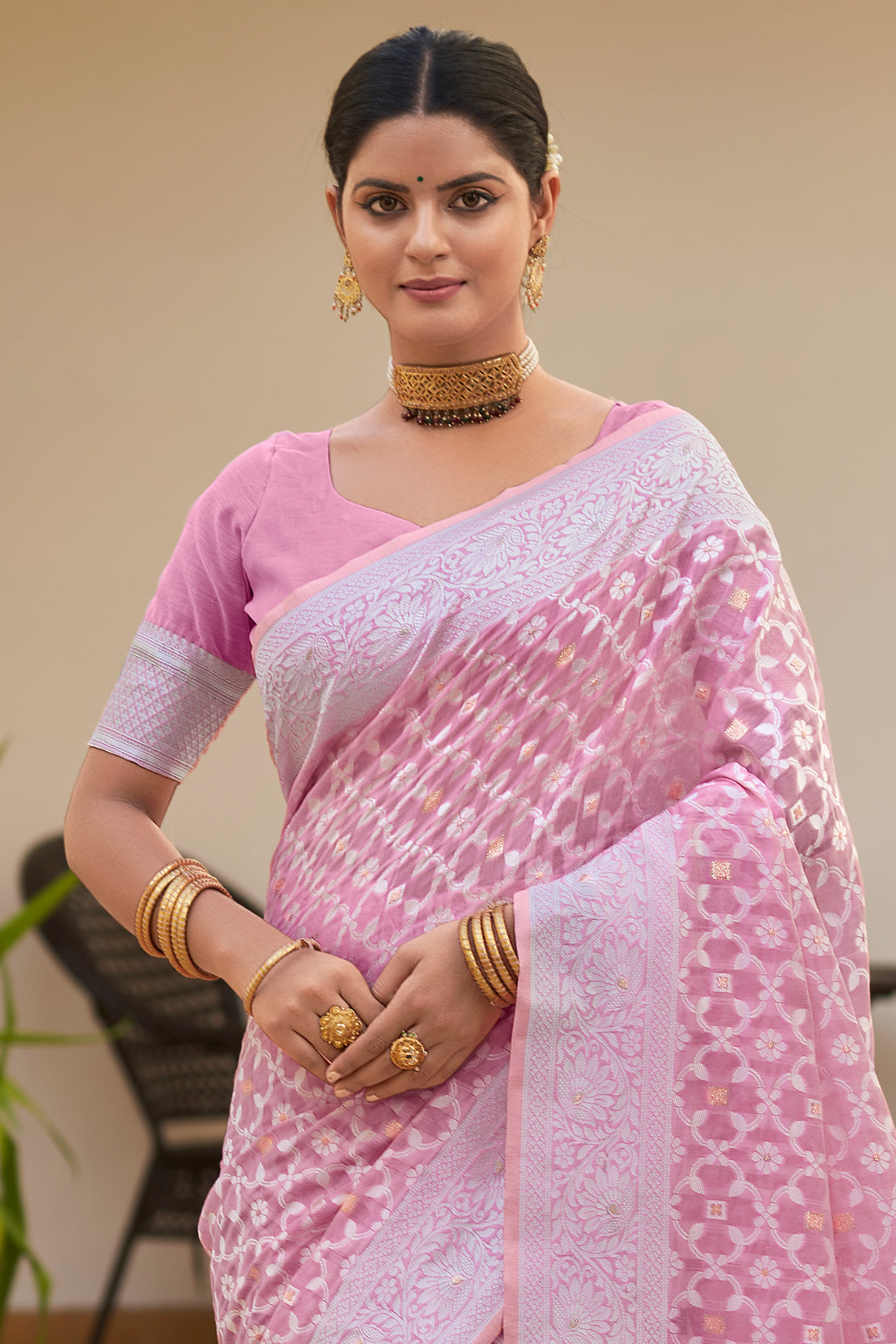 pink-woven-cotton-saree-zb132453_2_SareeButa.com