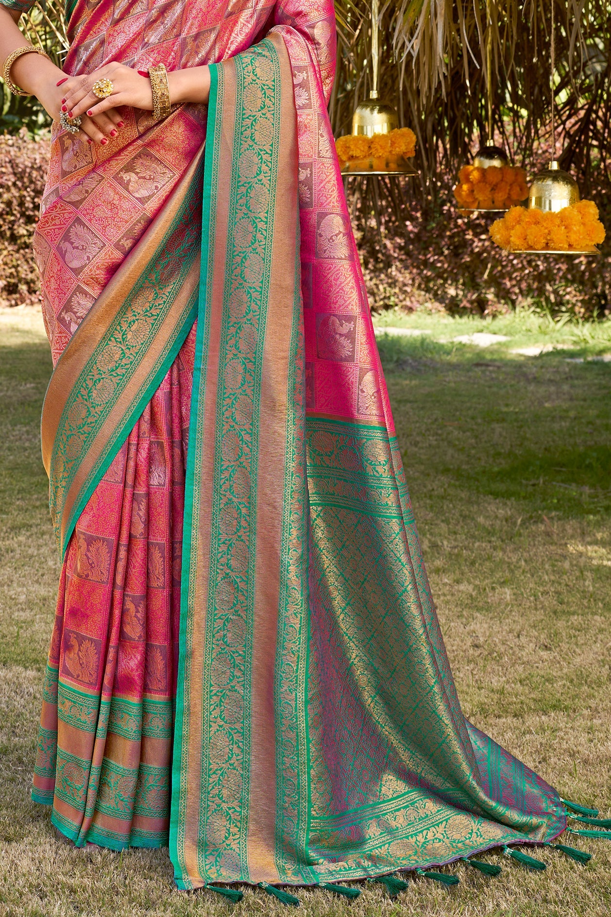 Pink Silk Kanjivaram Saree-ZB132328_3