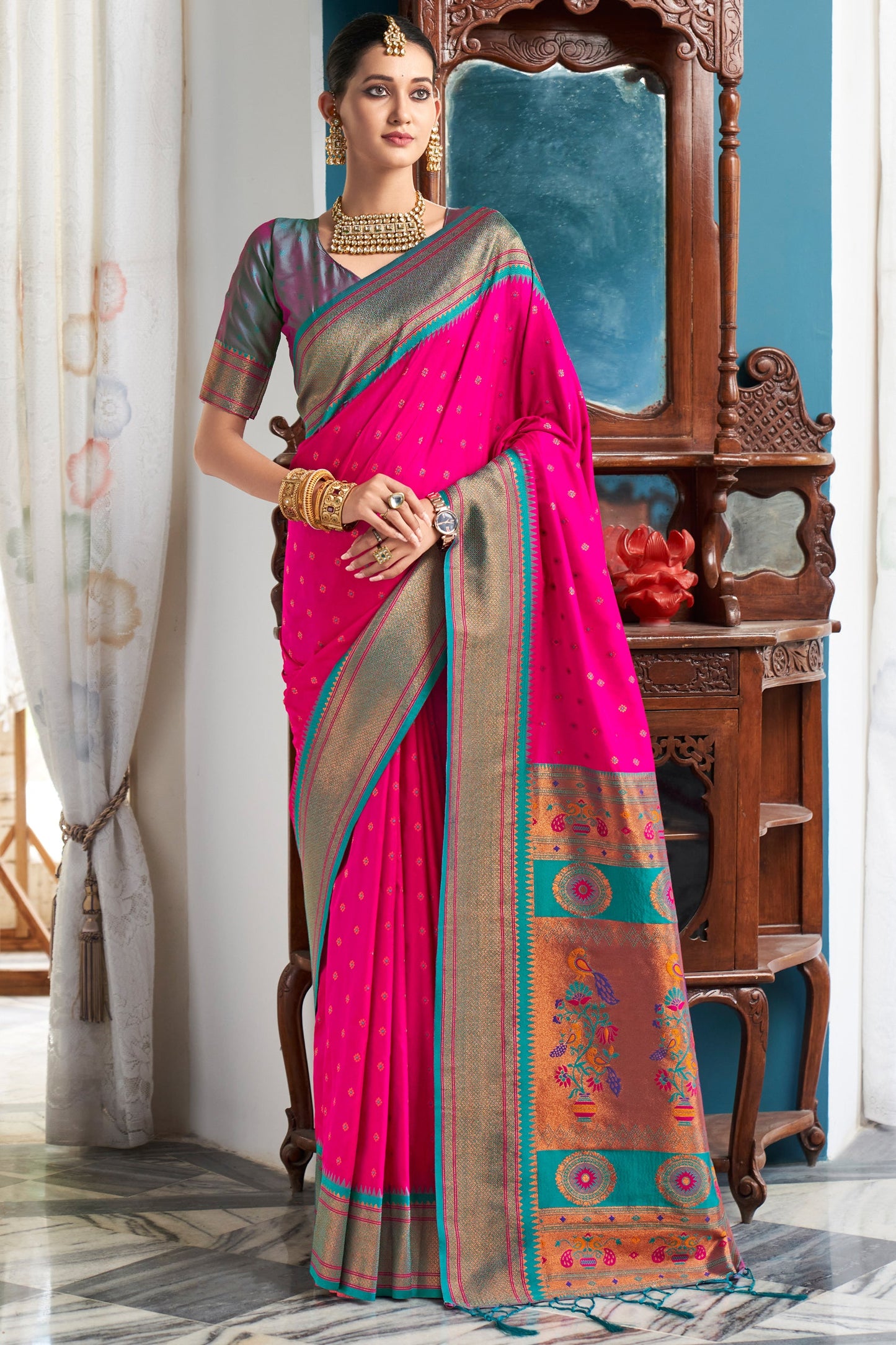 pink-silk-paithani-saree-zb132296_1_SareeButa.com