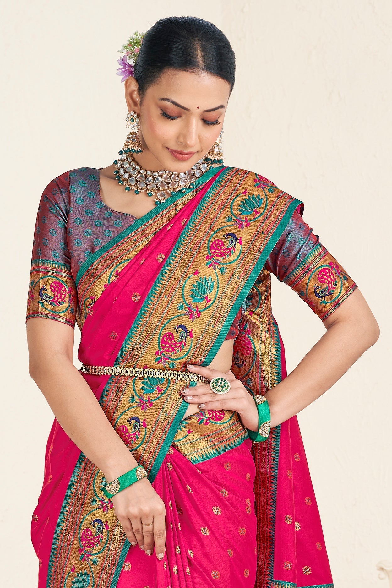 pink-silk-paithani-saree-zb132395_2_SareeButa.com