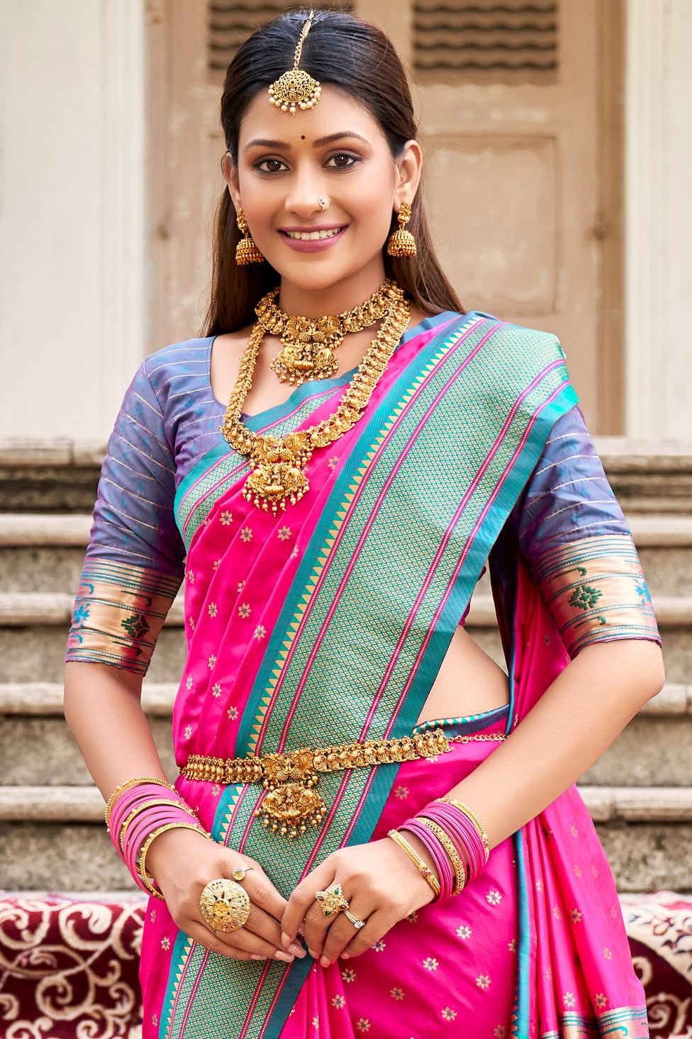 pink-silk-paithani-saree-zb132414_2_SareeButa.com