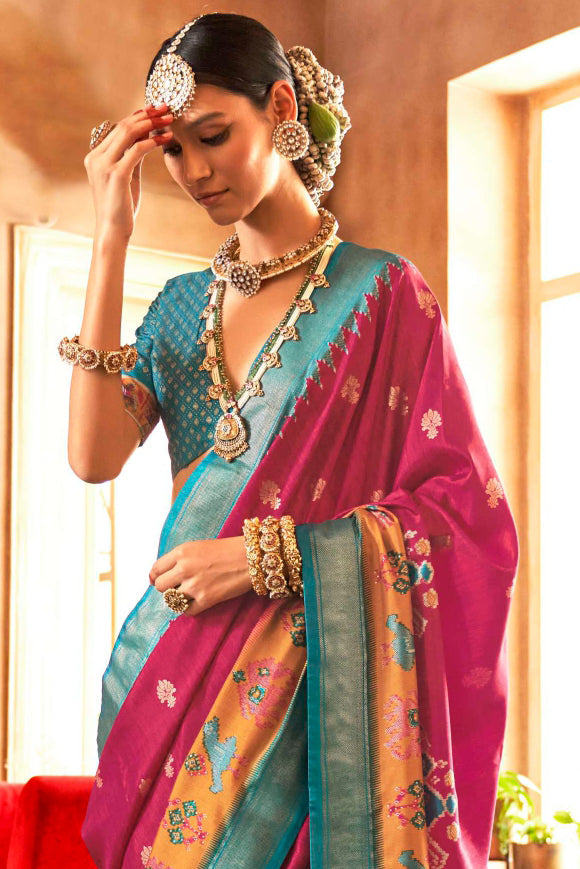 pink-silk-patola-saree-zb132076_3_SareeButa.com