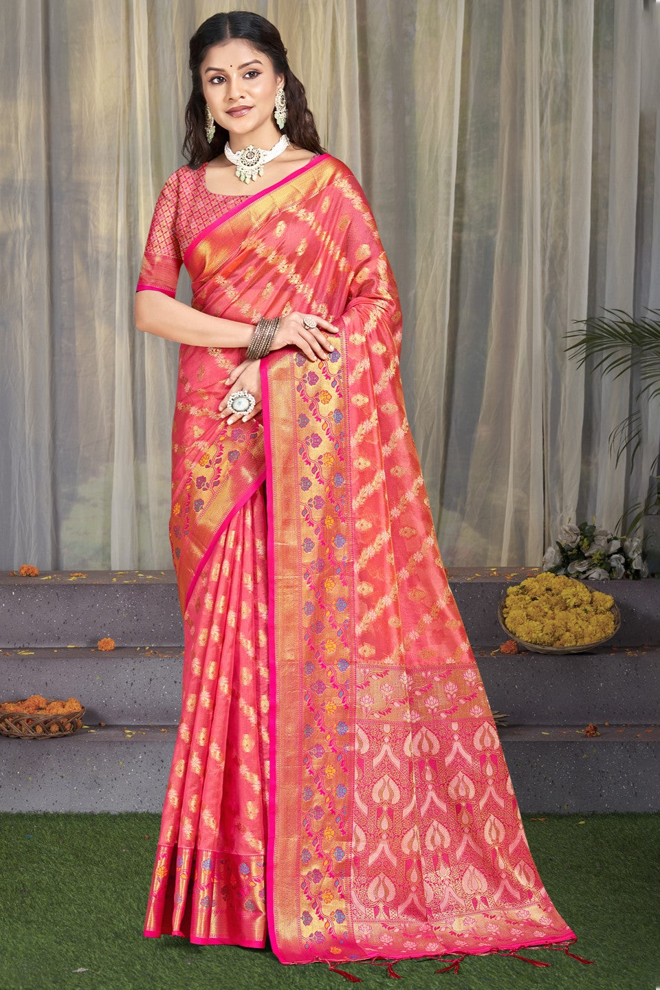 Pink Silk Saree-ZB132950_1_SareeButa.com