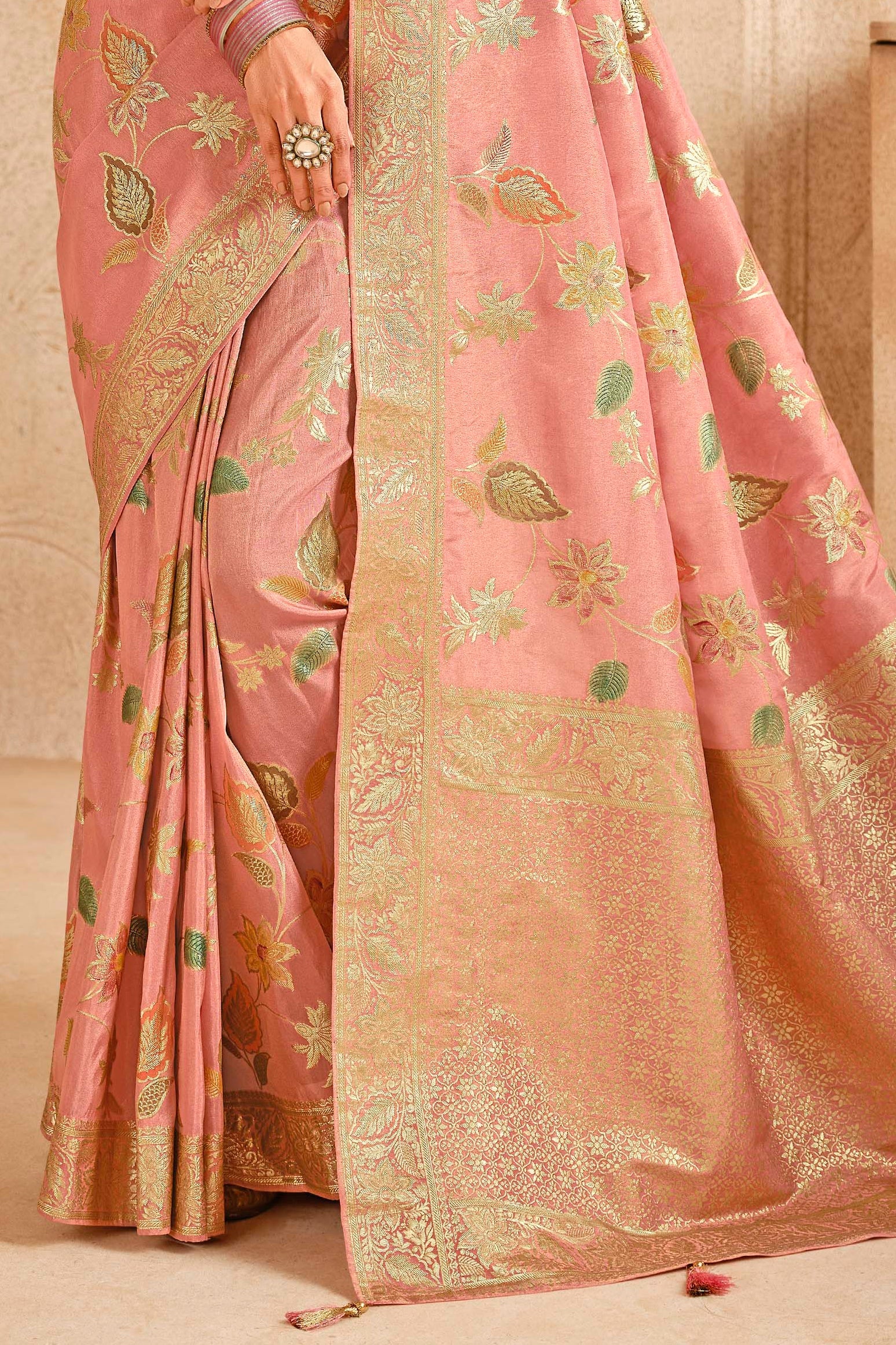 Pink Woven Banarasi Saree-ZB133947_4_SareeButa.com