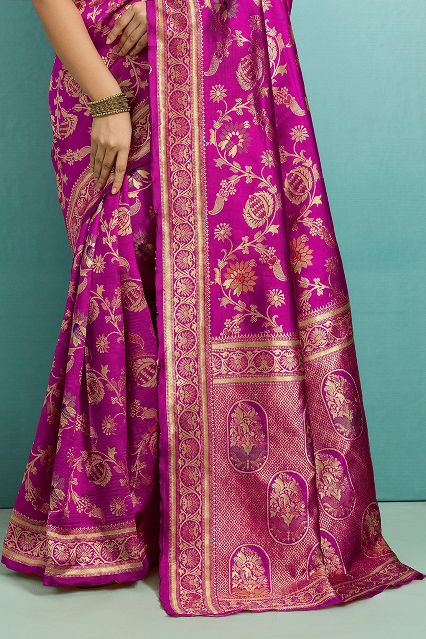 Pink Woven Banarasi Silk Saree-SAR12561_5_SareeButa.com