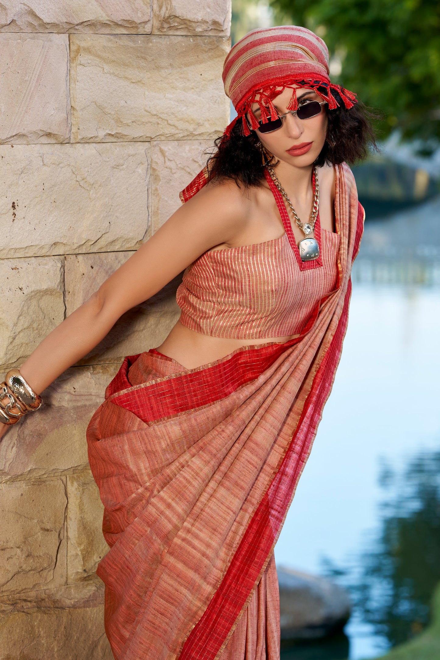 Pink Woven Cotton Silk Saree-ZB134033_2_SareeButa.com