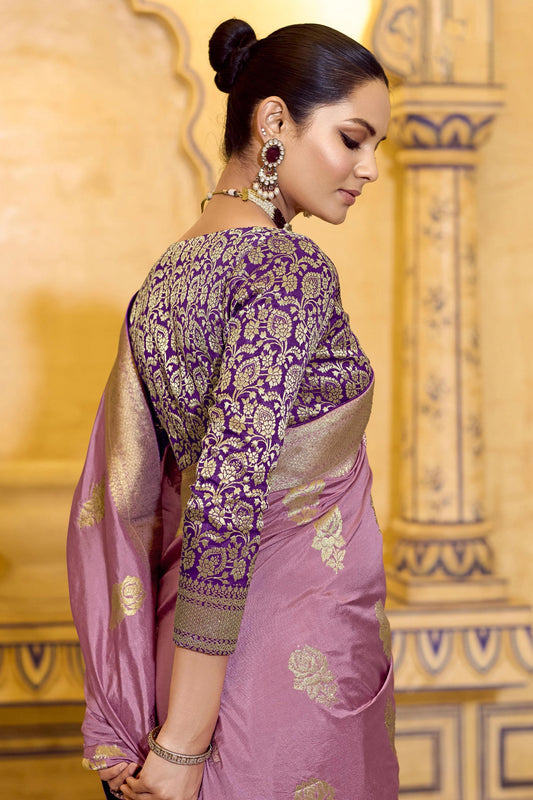 Pink Woven Crepe Silk Saree-SAR11159_2_SareeButa.com