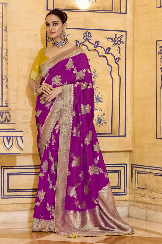 Pink Woven Crepe Silk Saree-SAR11161_1_SareeButa.com