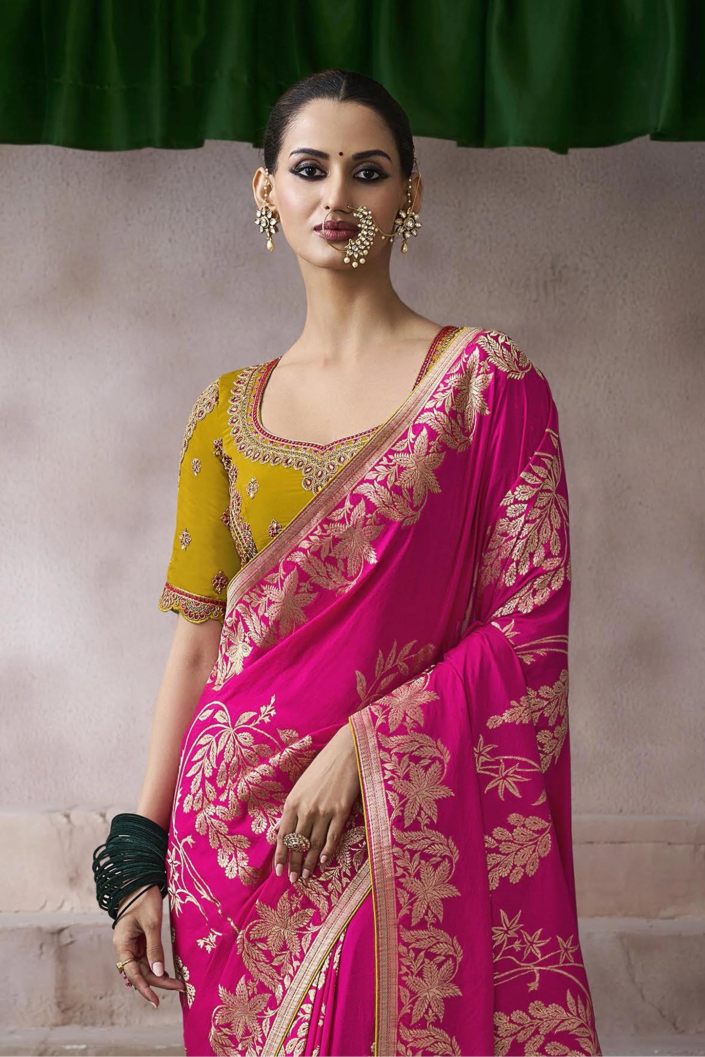 Pink Woven Crepe Silk Saree-SAR11604_4_SareeButa.com