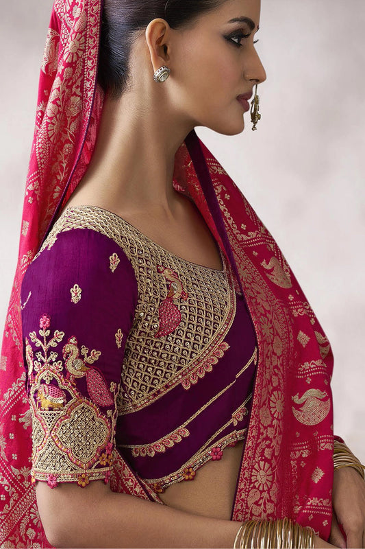 Pink Woven Crepe Silk Saree-SAR11606_2_SareeButa.com