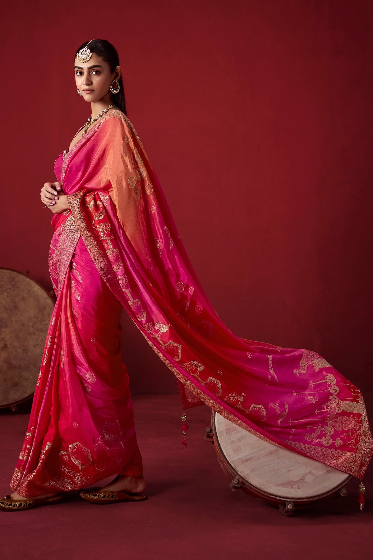 Pink Woven Dola Crepe Silk Saree-SAR13411_4_SareeButa.com