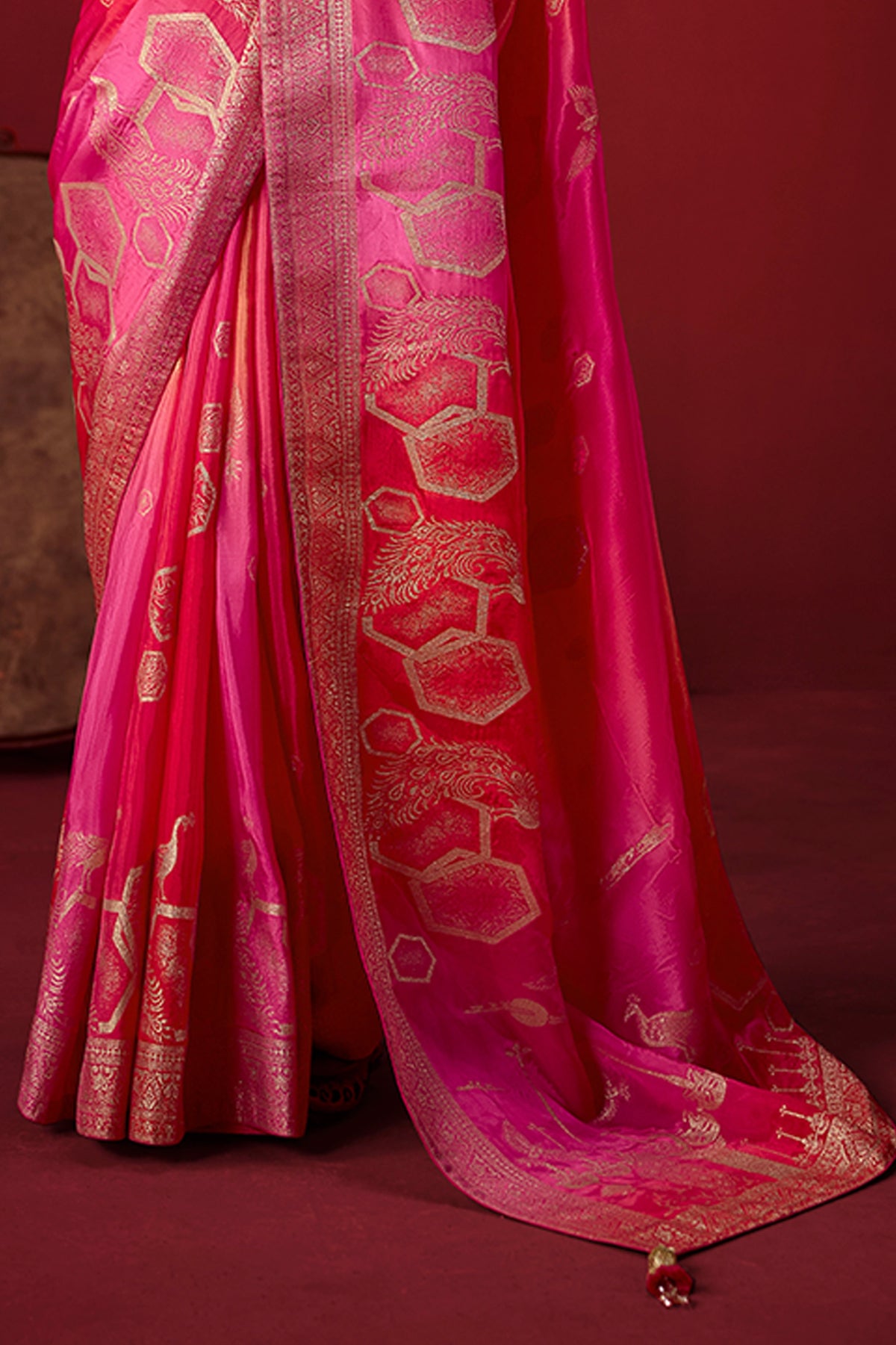 Pink Woven Dola Crepe Silk Saree-SAR13411_6_SareeButa.com