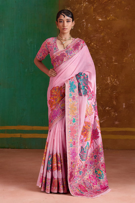 Pink Woven Modal Cotton Saree-SAR11891_1_SareeButa.com