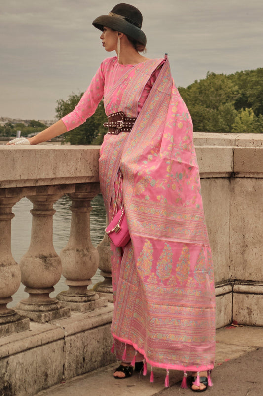 pink-woven-organza-saree-zb131976_1_SareeButa.com