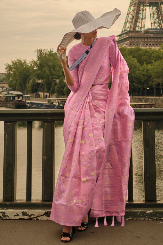 pink-woven-organza-saree-zb131980_1_SareeButa.com