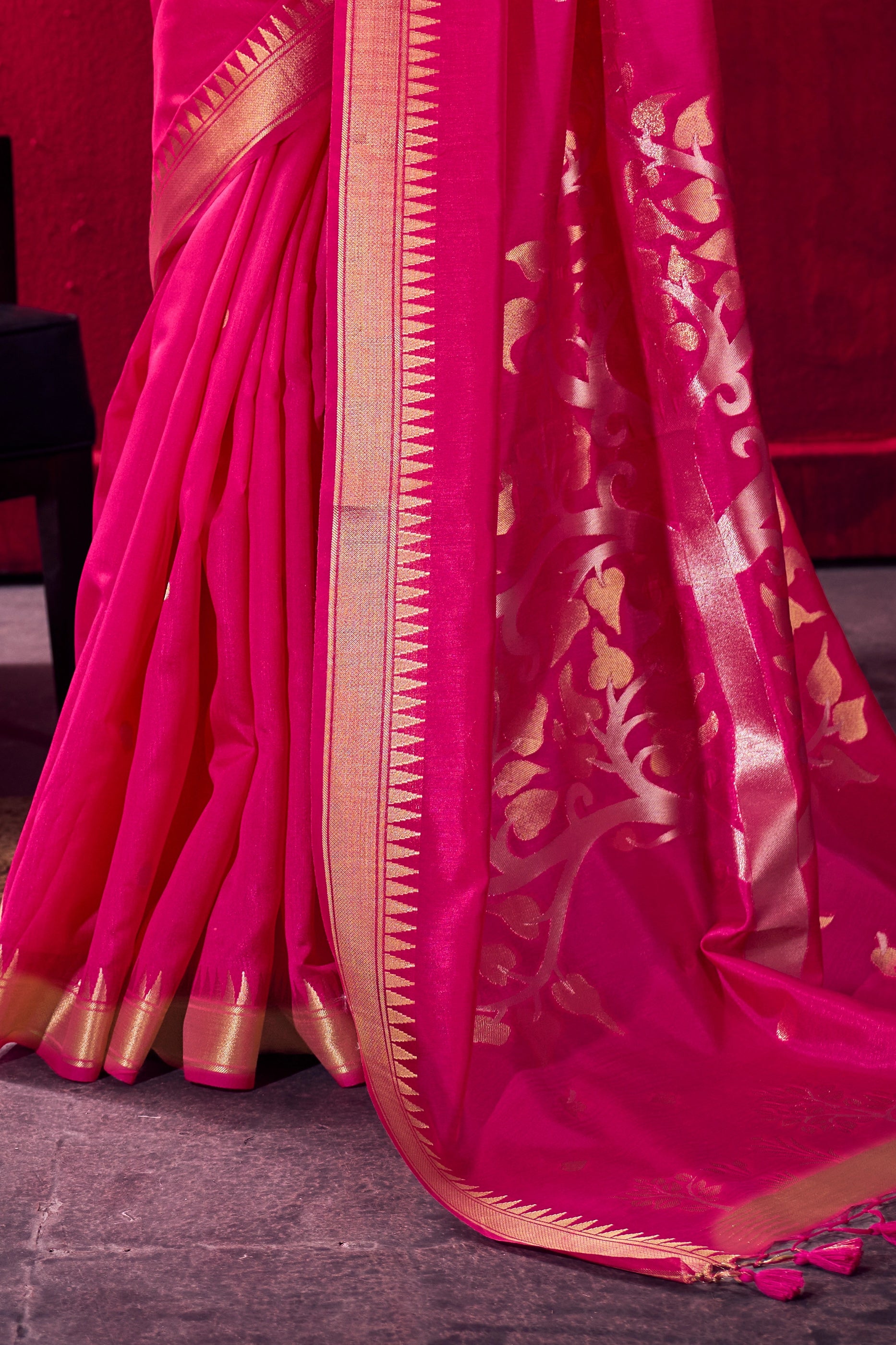 Pink Woven Satin Saree-SAR12381_5_SareeButa.com