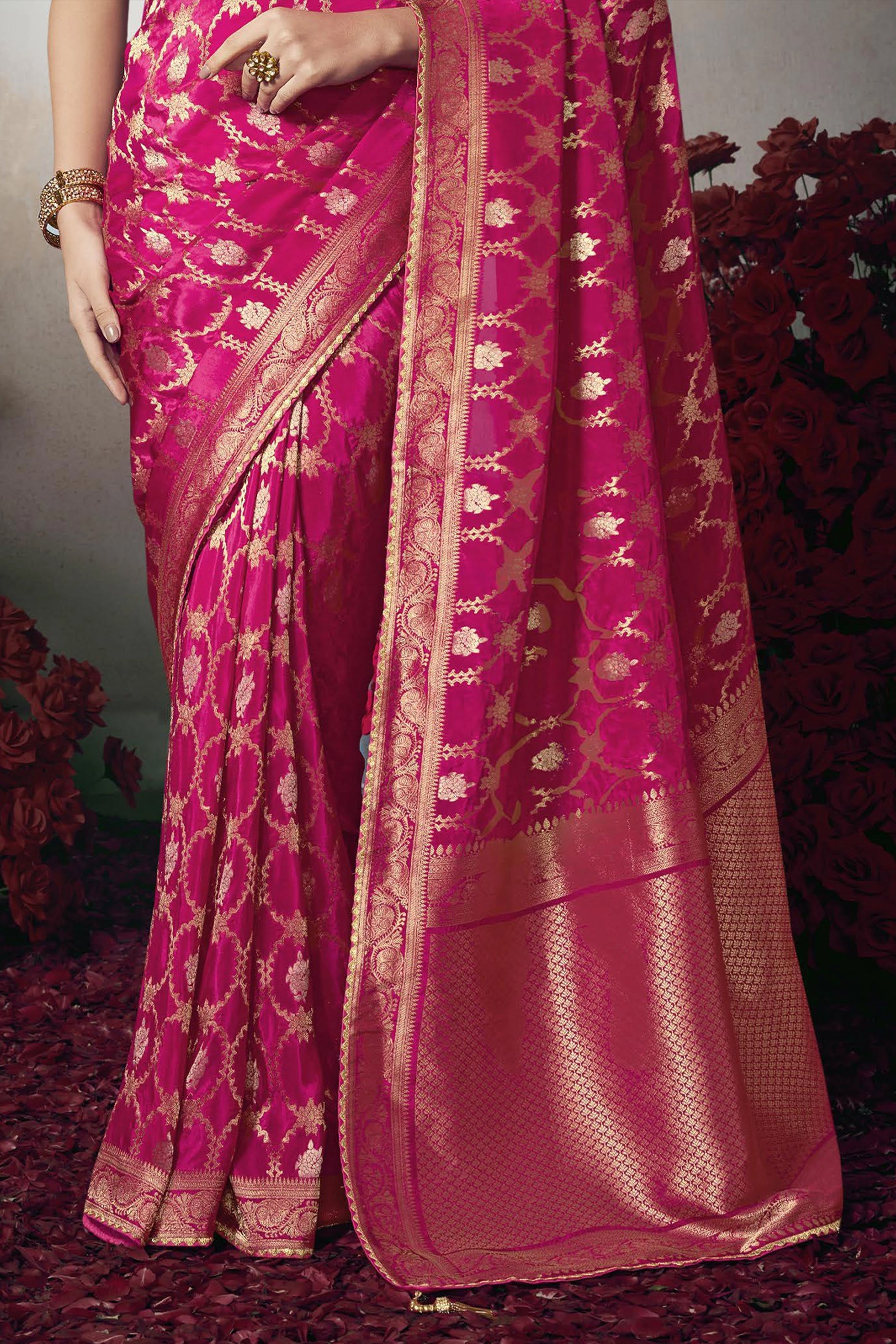 Pink Woven Silk Saree-SAR11597_5_SareeButa.com