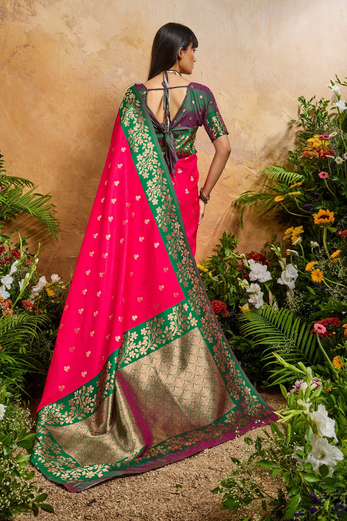 Pink Woven Silk Saree-SAR12320_3_SareeButa.com