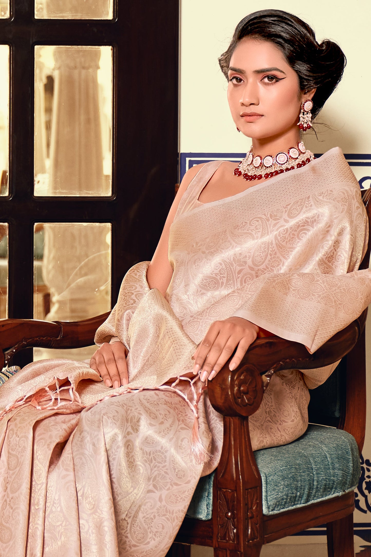 Light Pink Woven Silk Saree-ZB134150_3_SareeButa.com