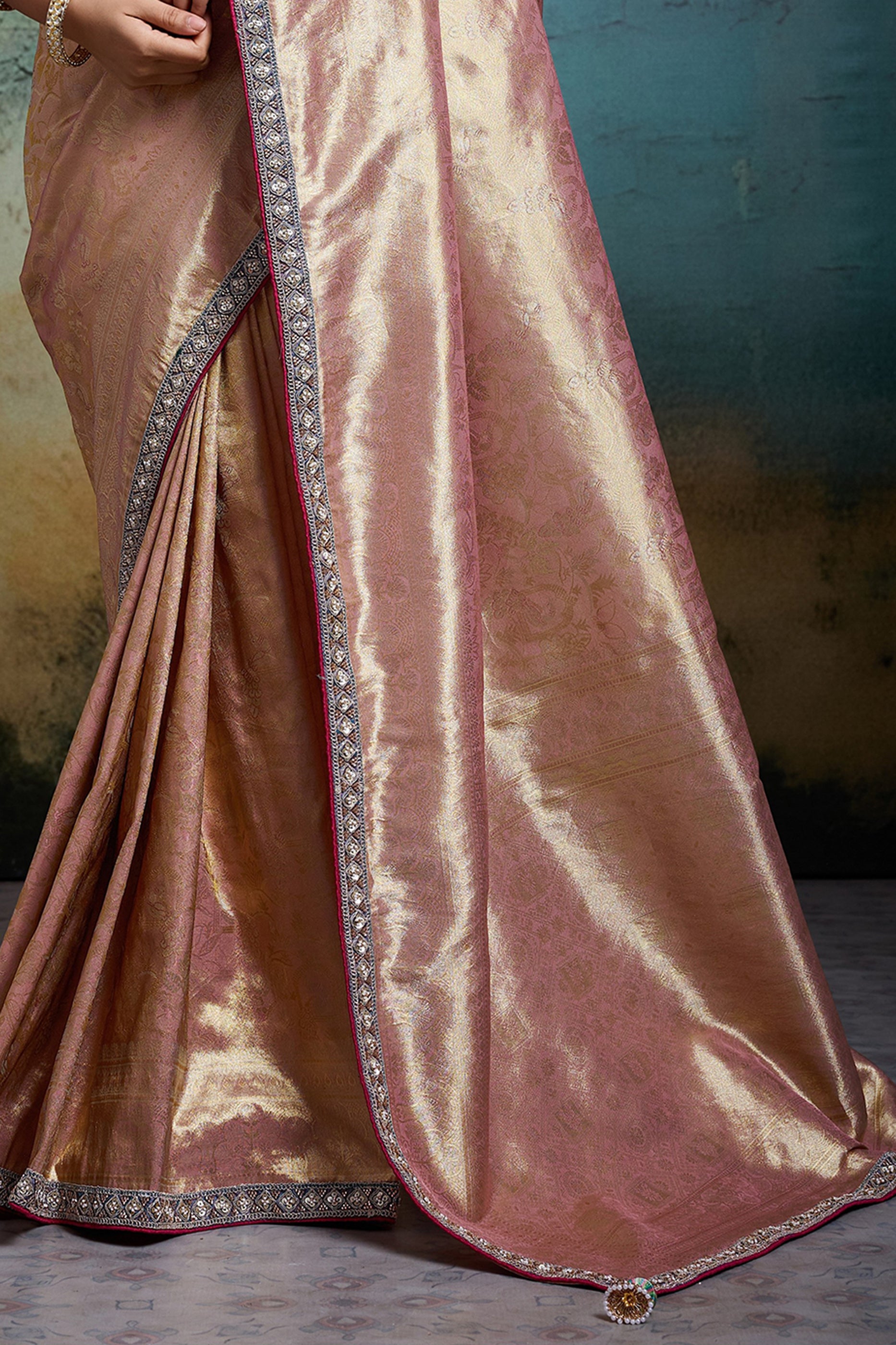 Pink Woven Tissue Banarasi Saree-SAR12818_6_SareeButa.com