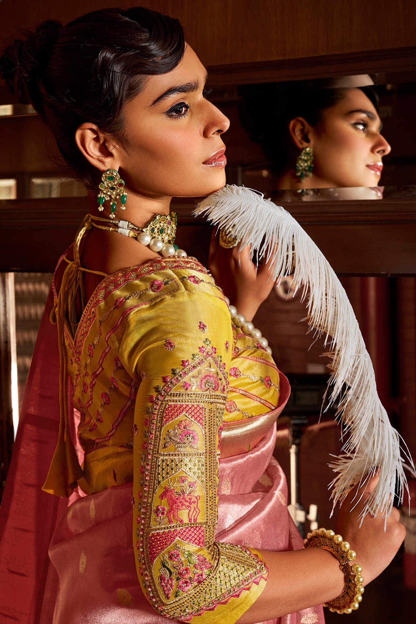 Pink Woven Tissue Paithani Saree-ZB134644_2_SareeButa.com