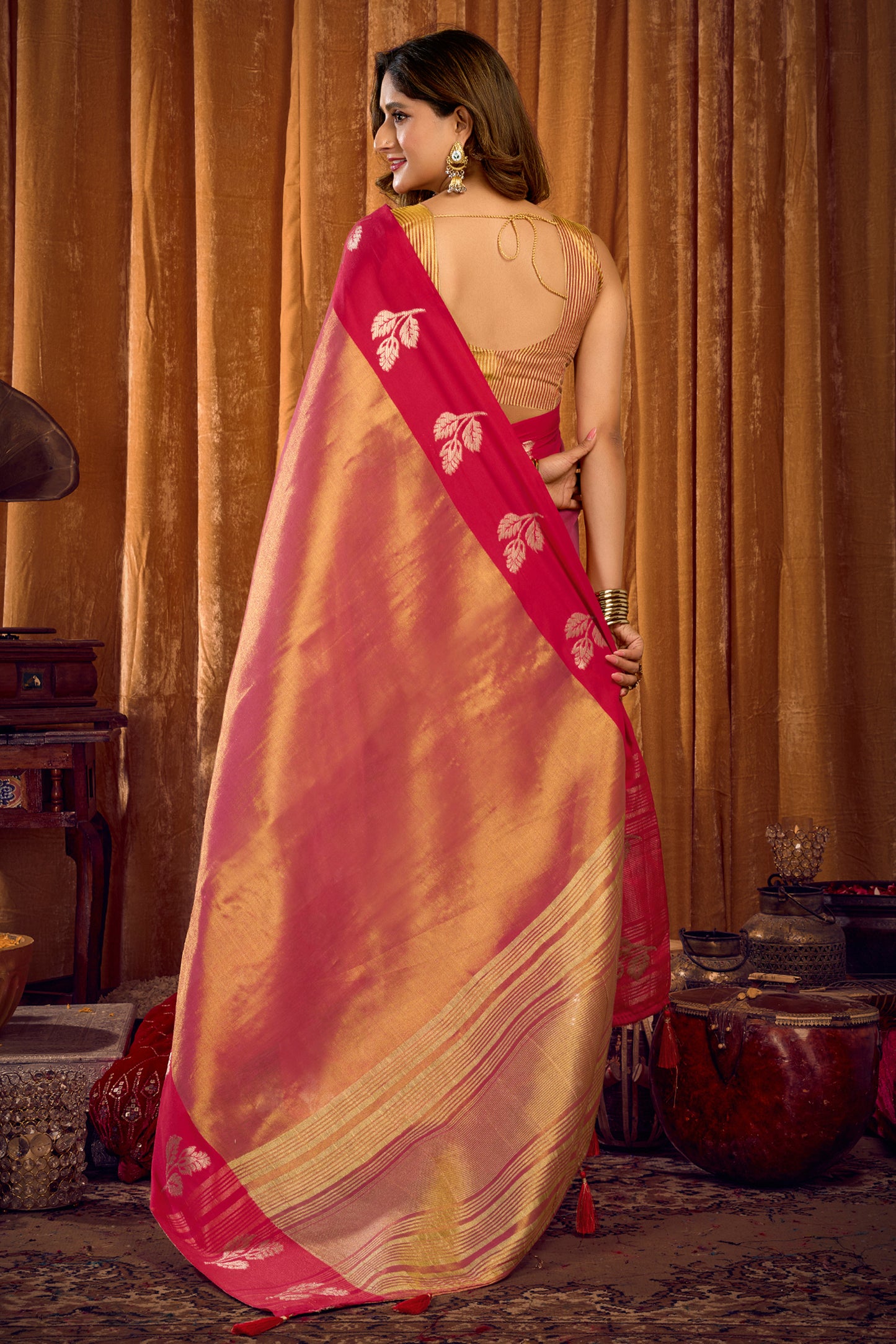 Pink Woven Tissue Saree-SAR12639_3_SareeButa.com