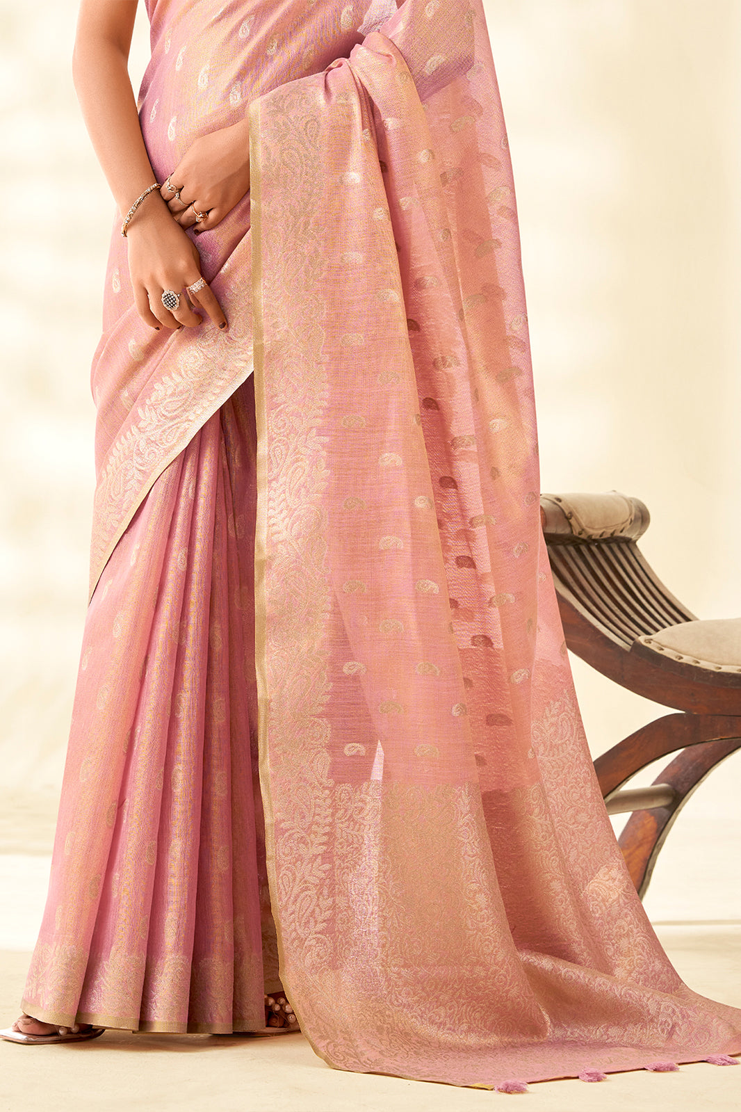 Pink Woven Tissue Silk Saree-SAR10005_5_SareeButa.com