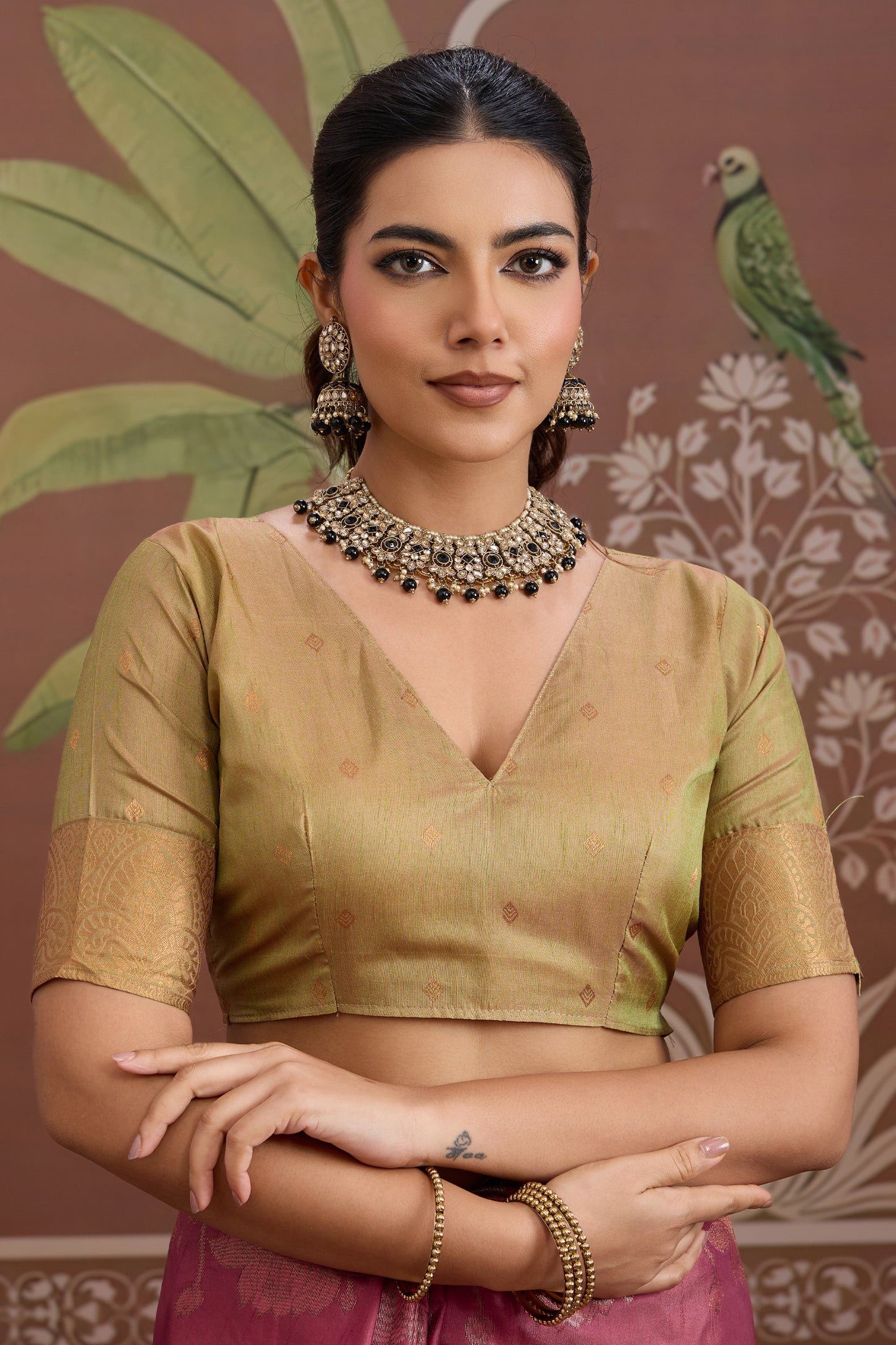 Pink Woven Tussar Silk Saree-SAR12311_5_SareeButa.com