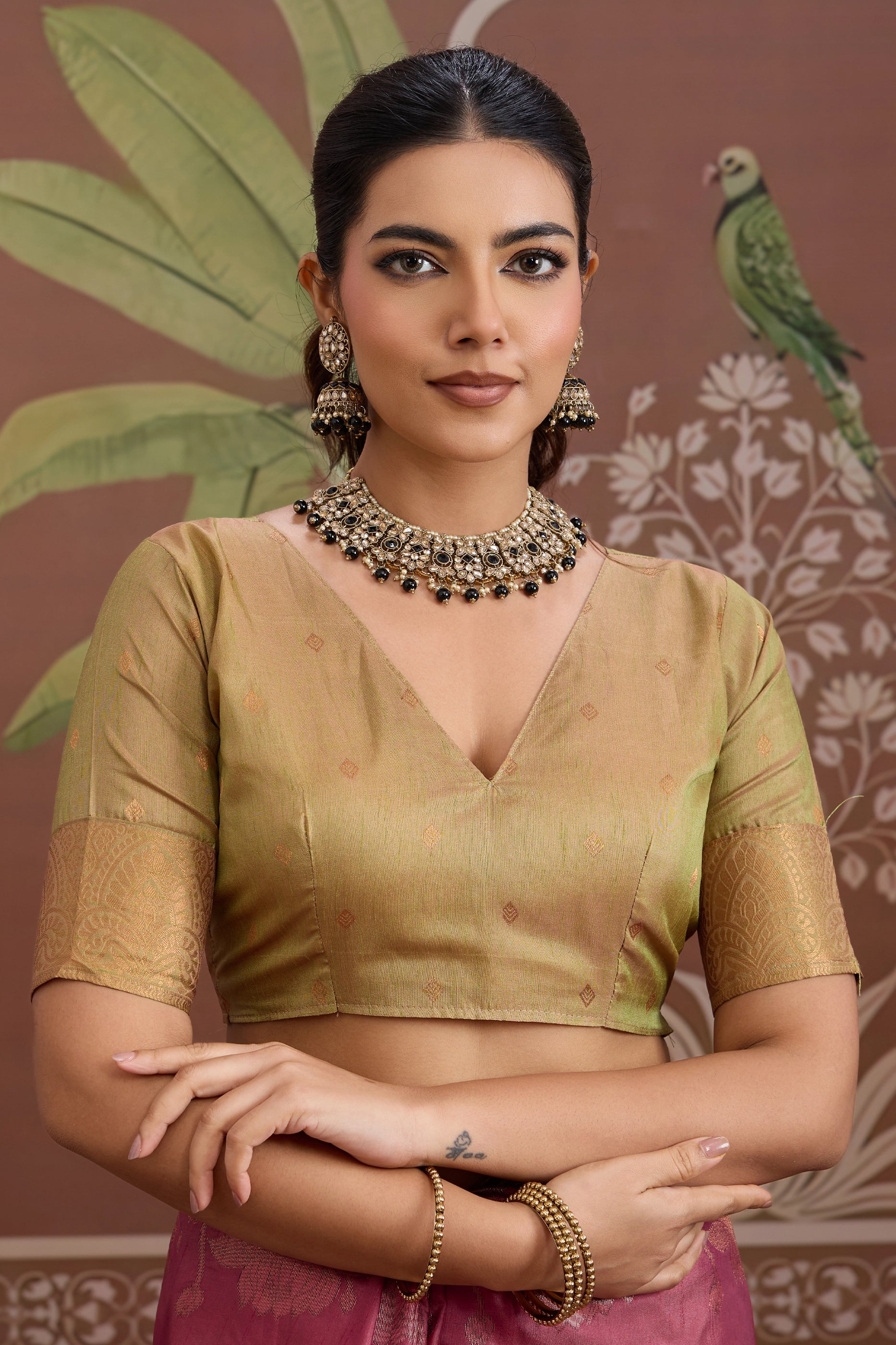 Pink Woven Tussar Silk Saree-SAR12311_5_SareeButa.com