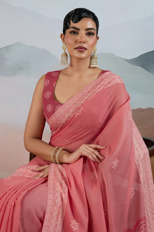Pink Woven Viscose Cotton Saree-SAR12301_2_SareeButa.com