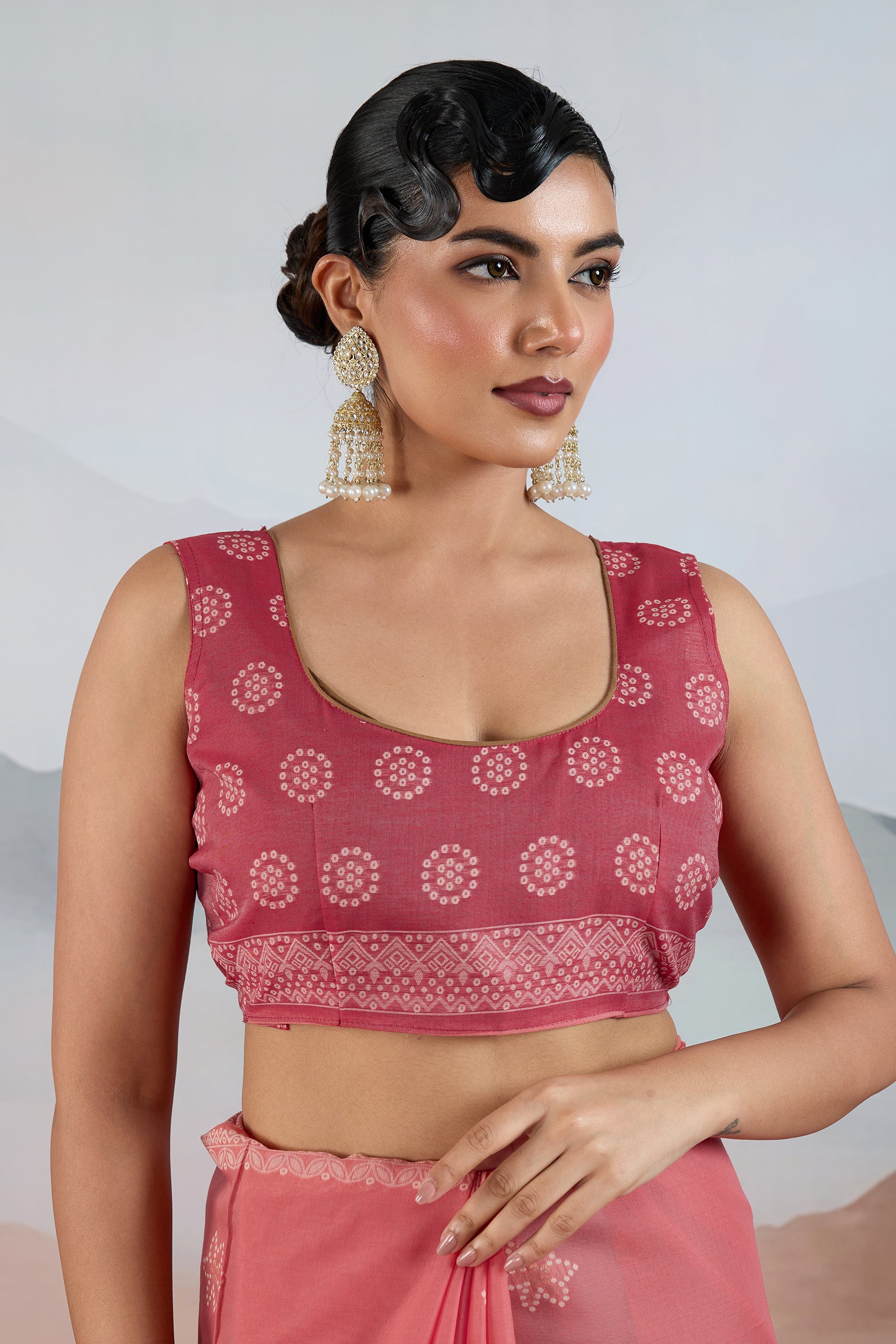 Pink Woven Viscose Cotton Saree-SAR12301_4_SareeButa.com
