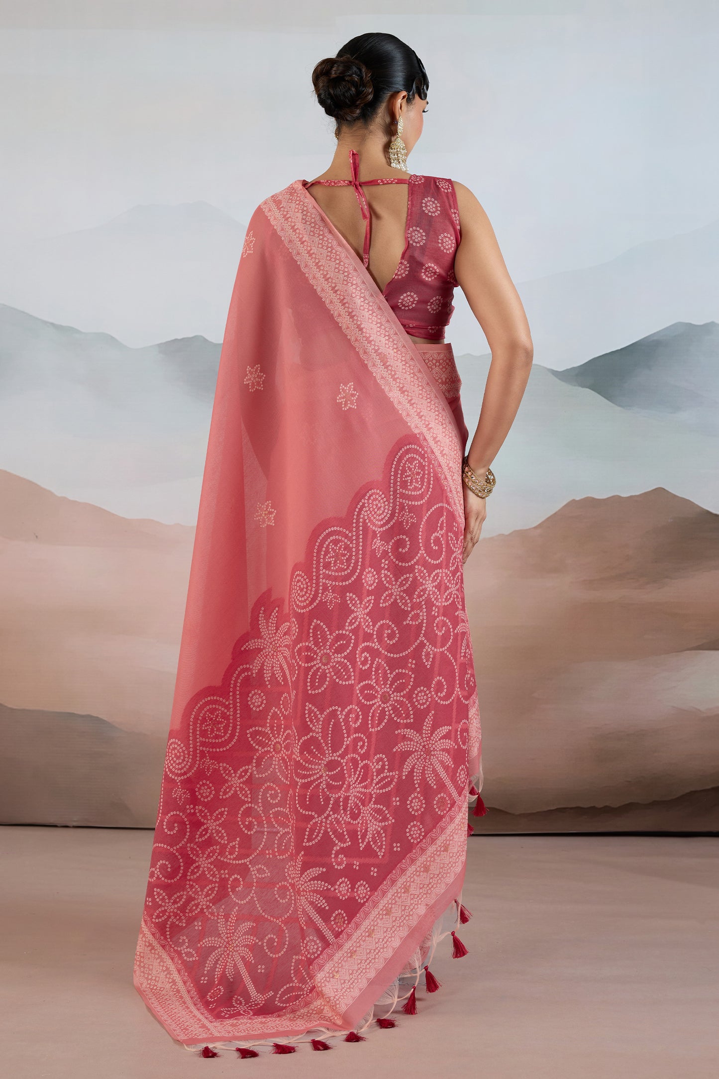 Pink Woven Viscose Cotton Saree-SAR12301_5_SareeButa.com