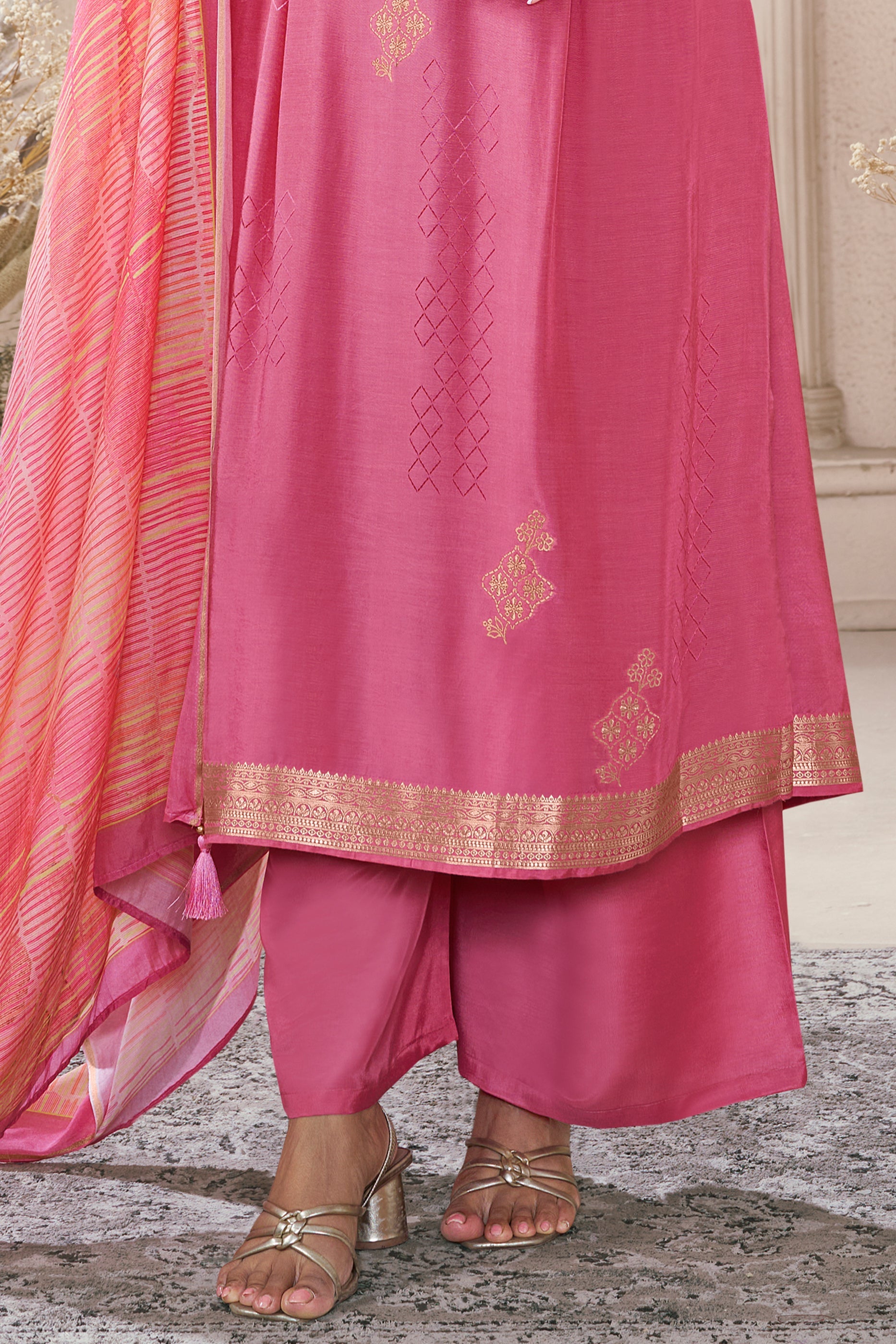 Pink Woven Viscose Muslin Suit-SAR11739_4_SareeButa.com