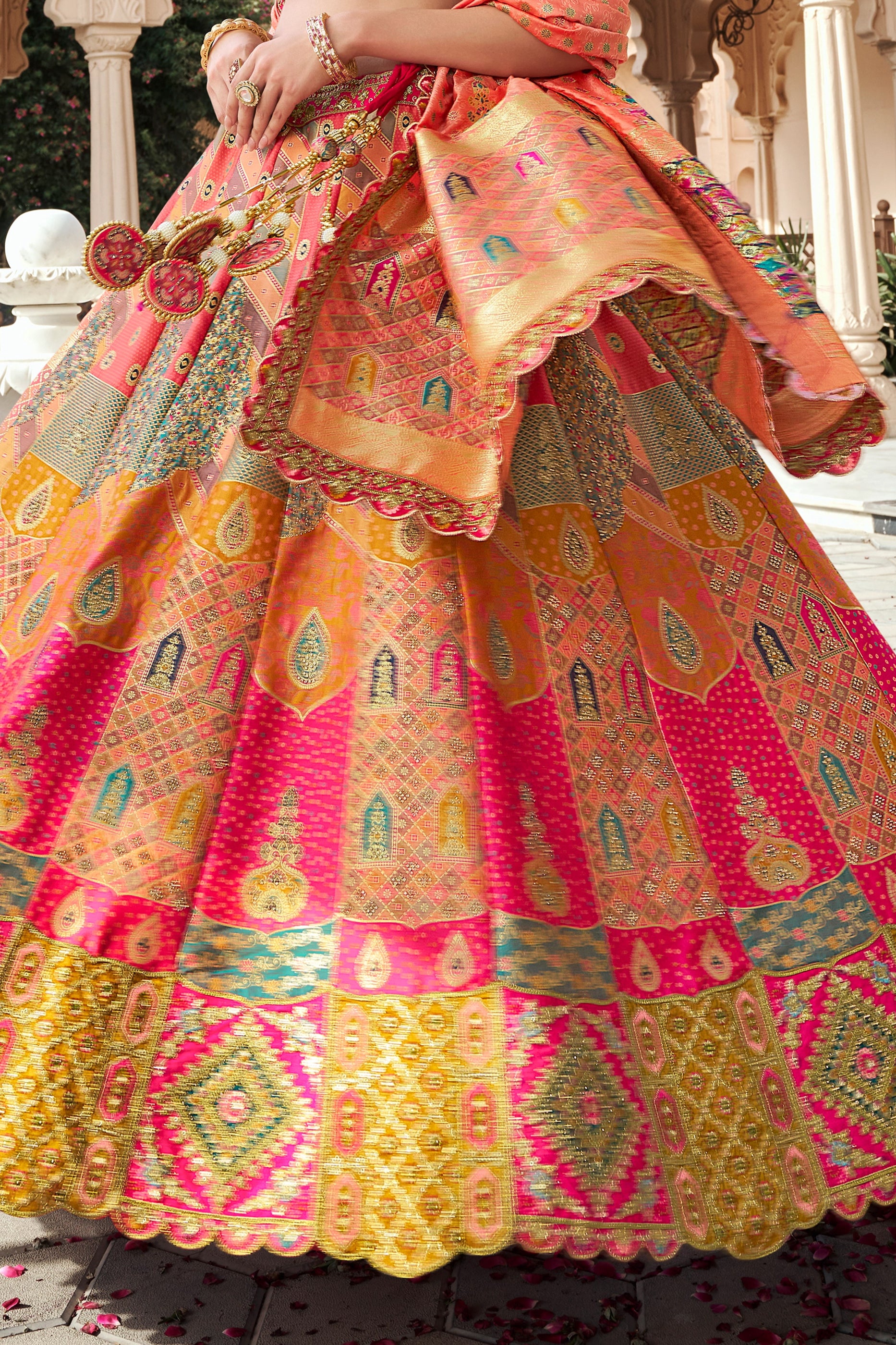 pink-and-peach-semi-stitched-banarasi-silk-lehenga-sar10442_6_Sareebuta.com