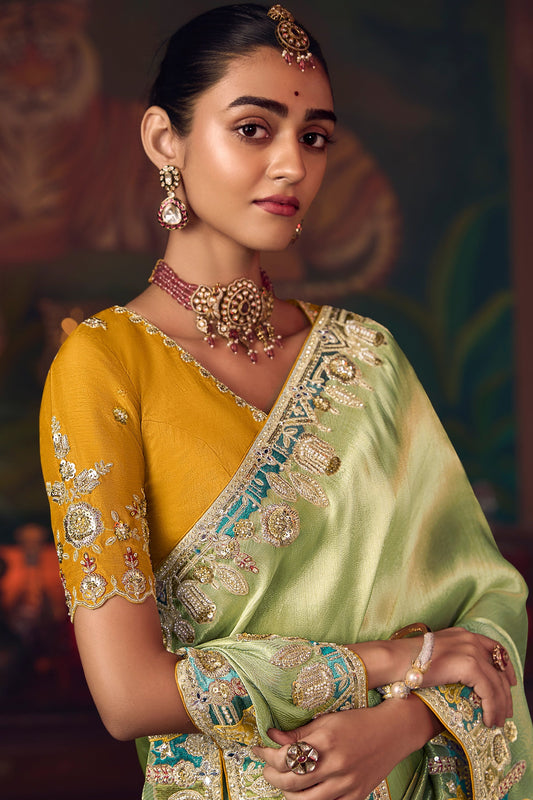 Pista Green Heavy Work Silk Saree-SAR10989_2_SareeButa.com