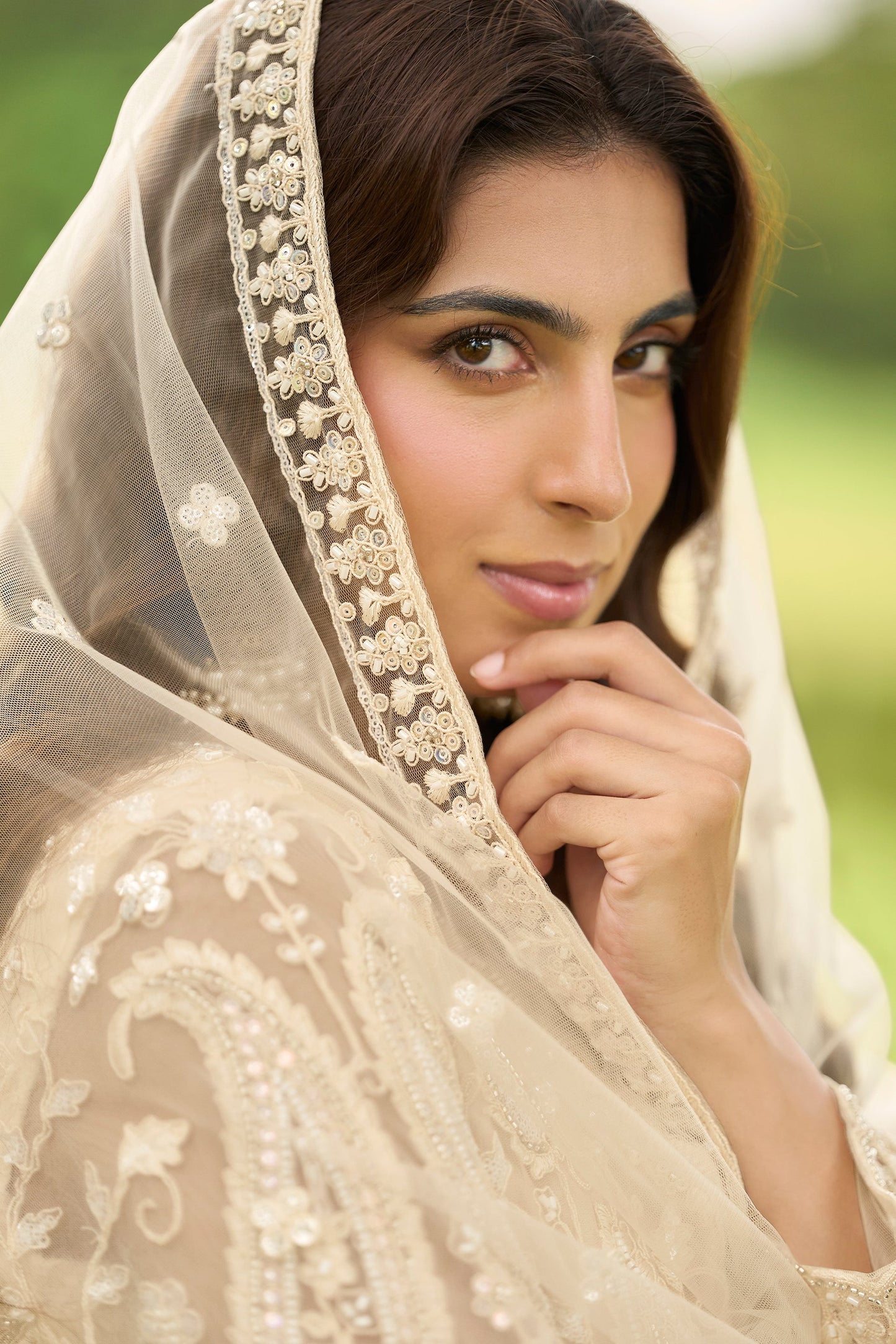 Powder Peach Readymade Embroidered Net Suit-SAR11661_2_SareeButa.com