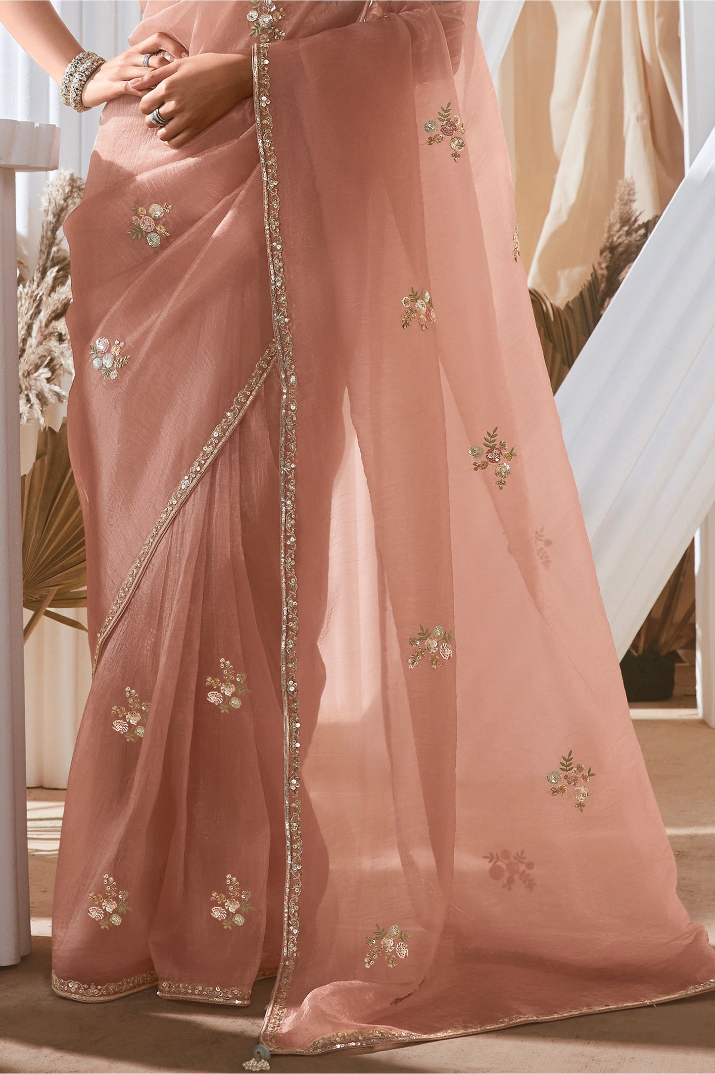 Powder Pink Embroidered Tissue Silk Saree-SAR10220_5_SareeButa.com