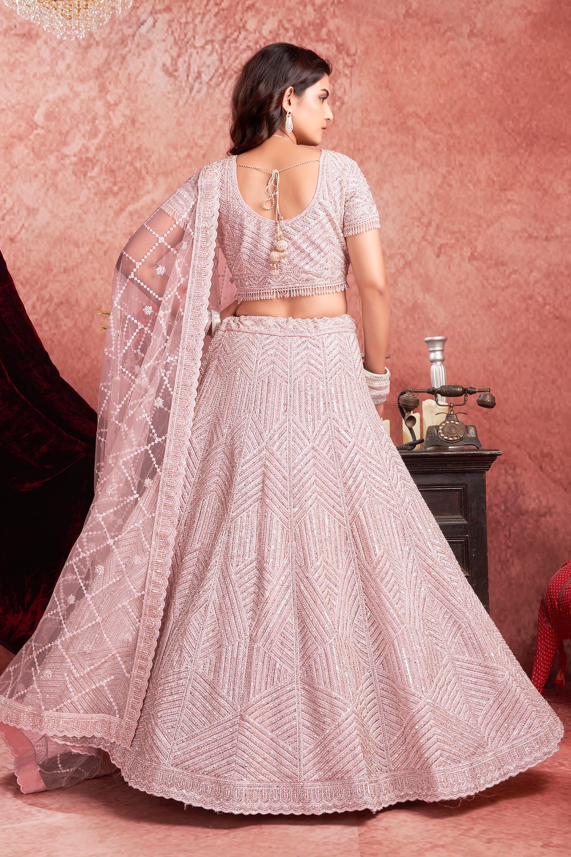 Powder Pink Readymade Embroidered Net Lehenga-SAR10716_3_SareeButa.com