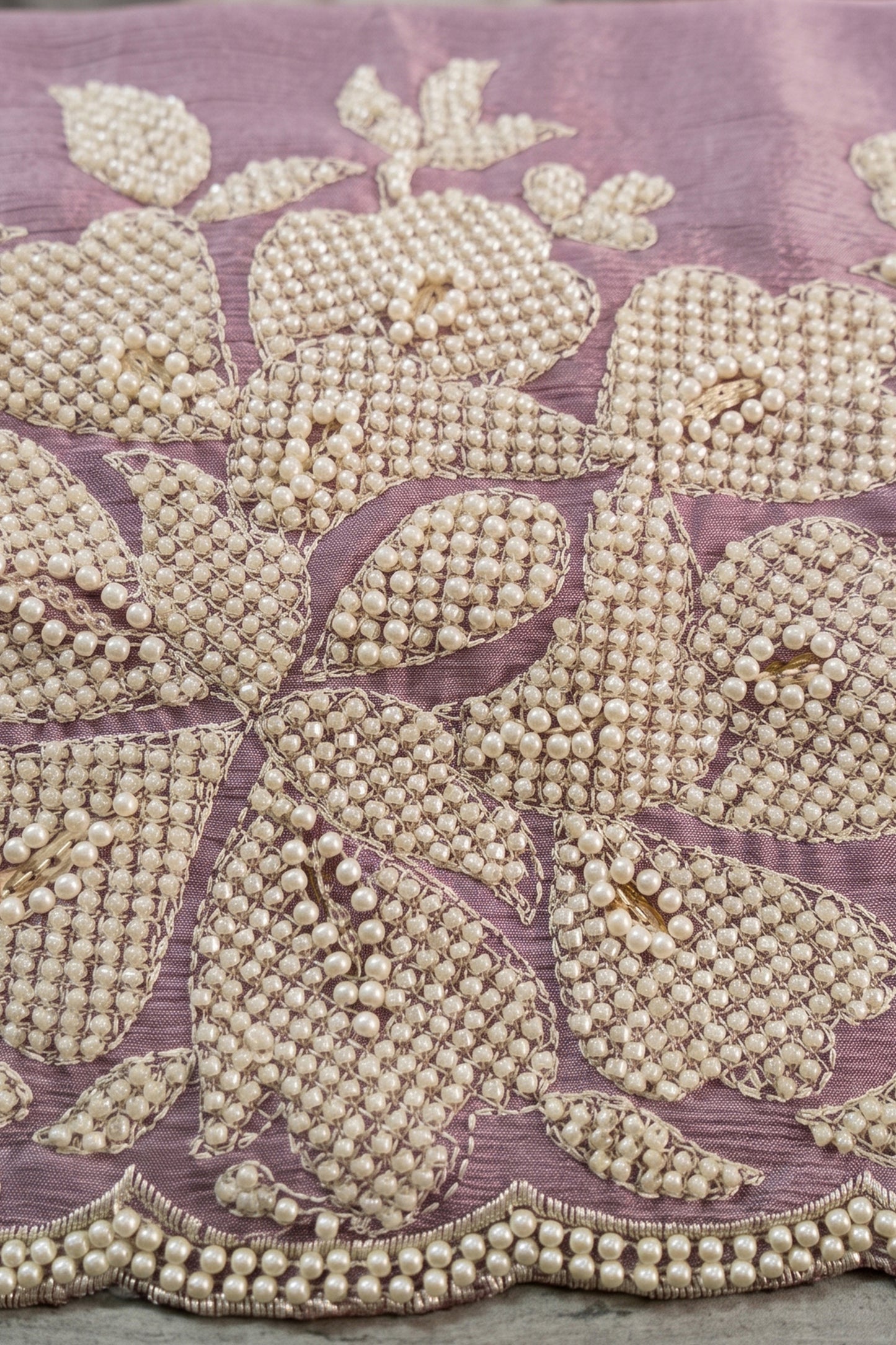 Powder Purple Readymade Bead Work Chinon Suit-SAR12979_6_SareeButa.com