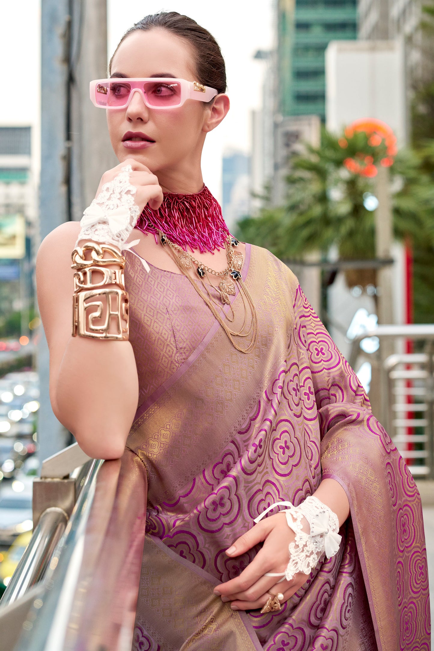 Purpe Woven Silk Saree-ZB134044_2_SareeButa.com